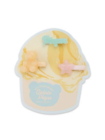 KIDS】アイスクリームベアヘアクリップ(グッズ)｜ルームウェア