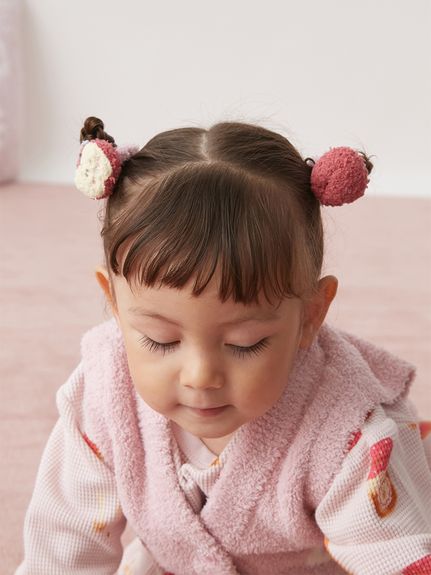 KIDS】ベビモコリンゴヘアゴム(グッズ)｜ルームウェア・パジャマ通販の