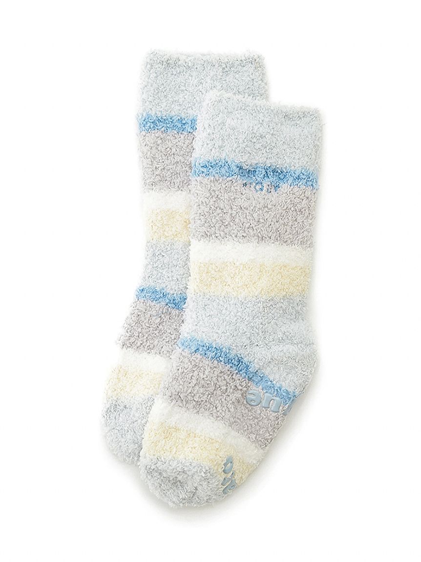 KIDS】ベビモコカラフルボーダーソックス(グッズ)｜ルームウェア