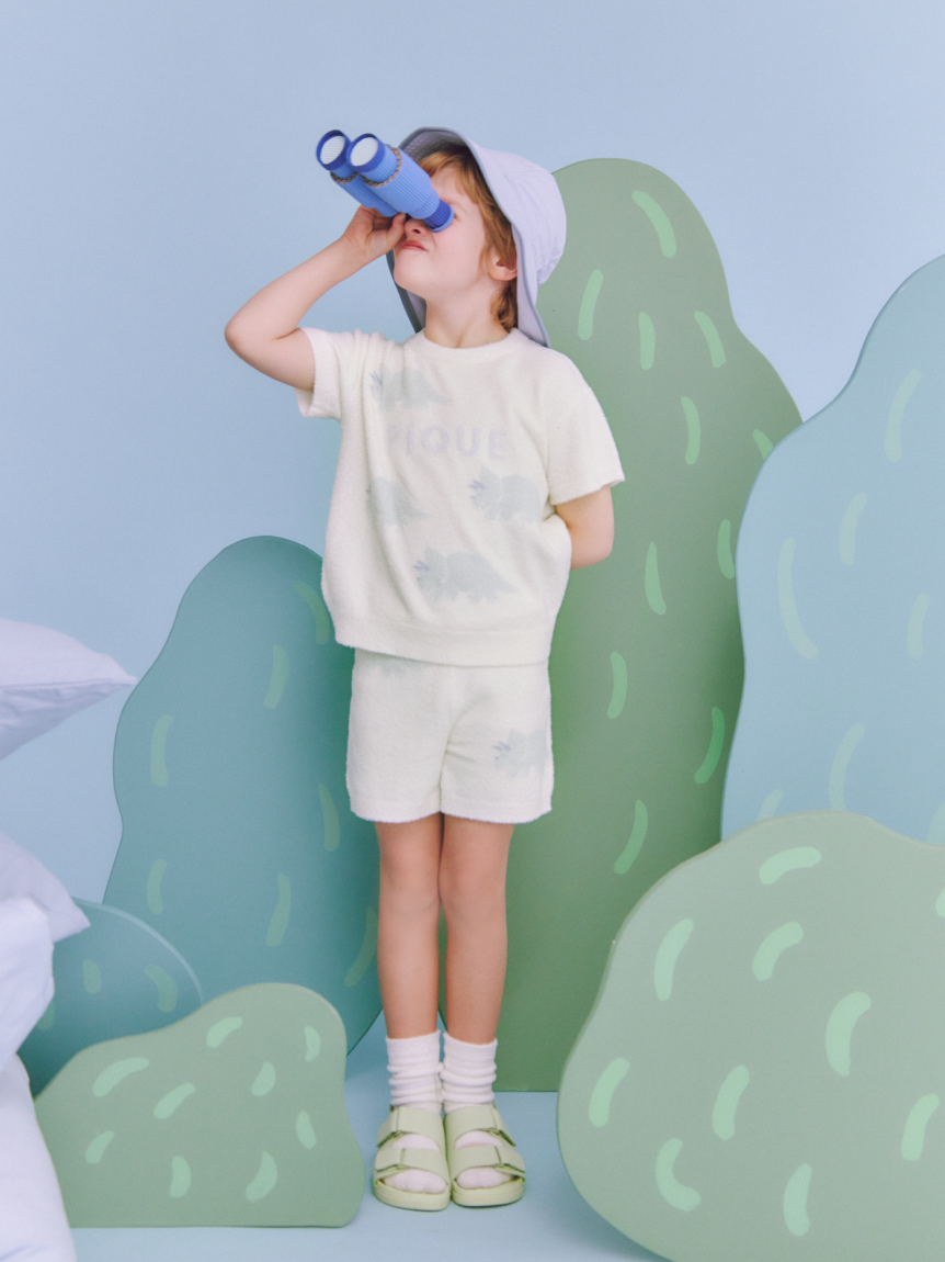 【限定カラーあり】【KIDS】スムーズィーダイナソージャガードショートパンツ