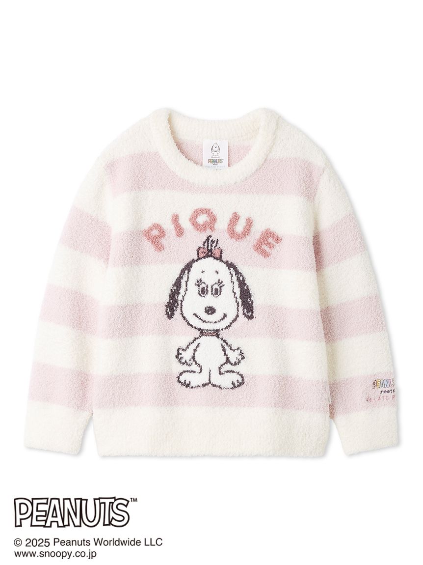 Mサイズ　新品　ピーナッツ　ジェラートピケ　スヌーピー　ベビモコケープ 販路限定カラーあり】【PEANUTS PUPPIES】【KIDS】ベビモコプル