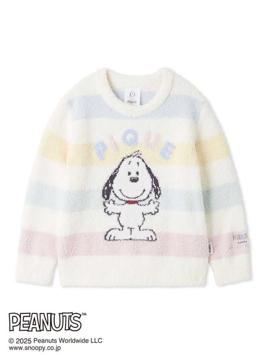 新品 ジェラートピケ スヌーピー ベビモコプルオーバー&ワンポイントロングパンツ 販路限定カラーあり】【PEANUTS PUPPIES】【KIDS】ベビモコプル