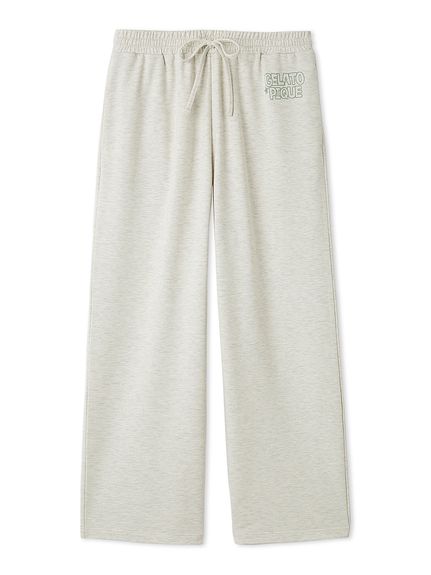 【HOMME】ピケロゴロングパンツ(GRY-M)