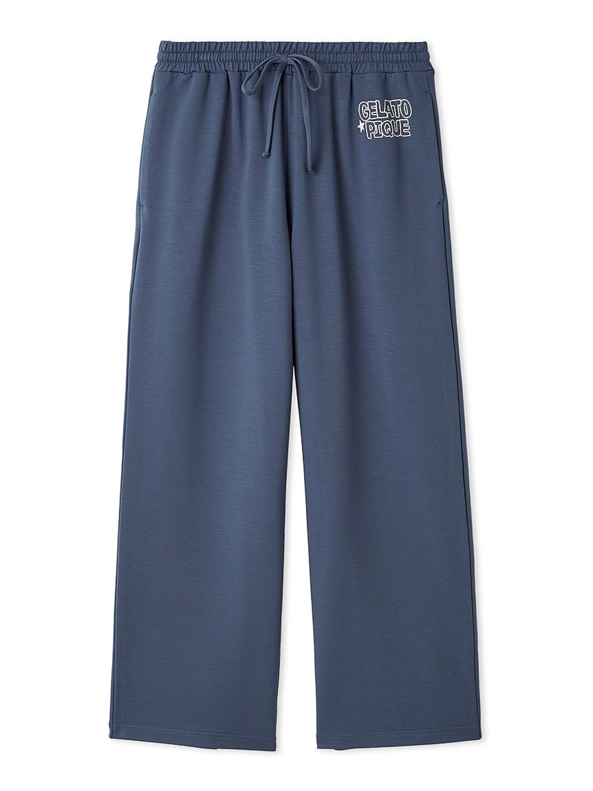 【HOMME】ピケロゴロングパンツ(NVY-M)