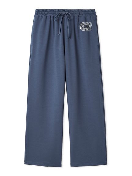 【HOMME】ピケロゴロングパンツ(NVY-M)