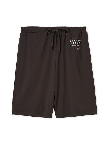 HOMME】【接触冷感】スリーピングドッグワンポイントTシャツ