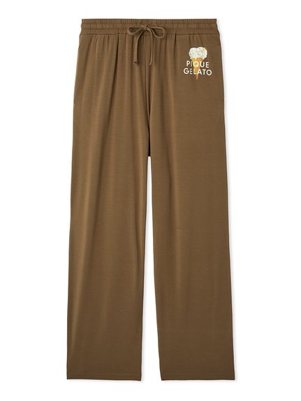 HOMME】レーヨンダブルジェラートロゴロングパンツ(ロングパンツ