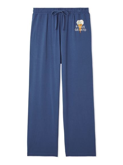HOMME】レーヨンダブルジェラートロゴロングパンツ(ロングパンツ