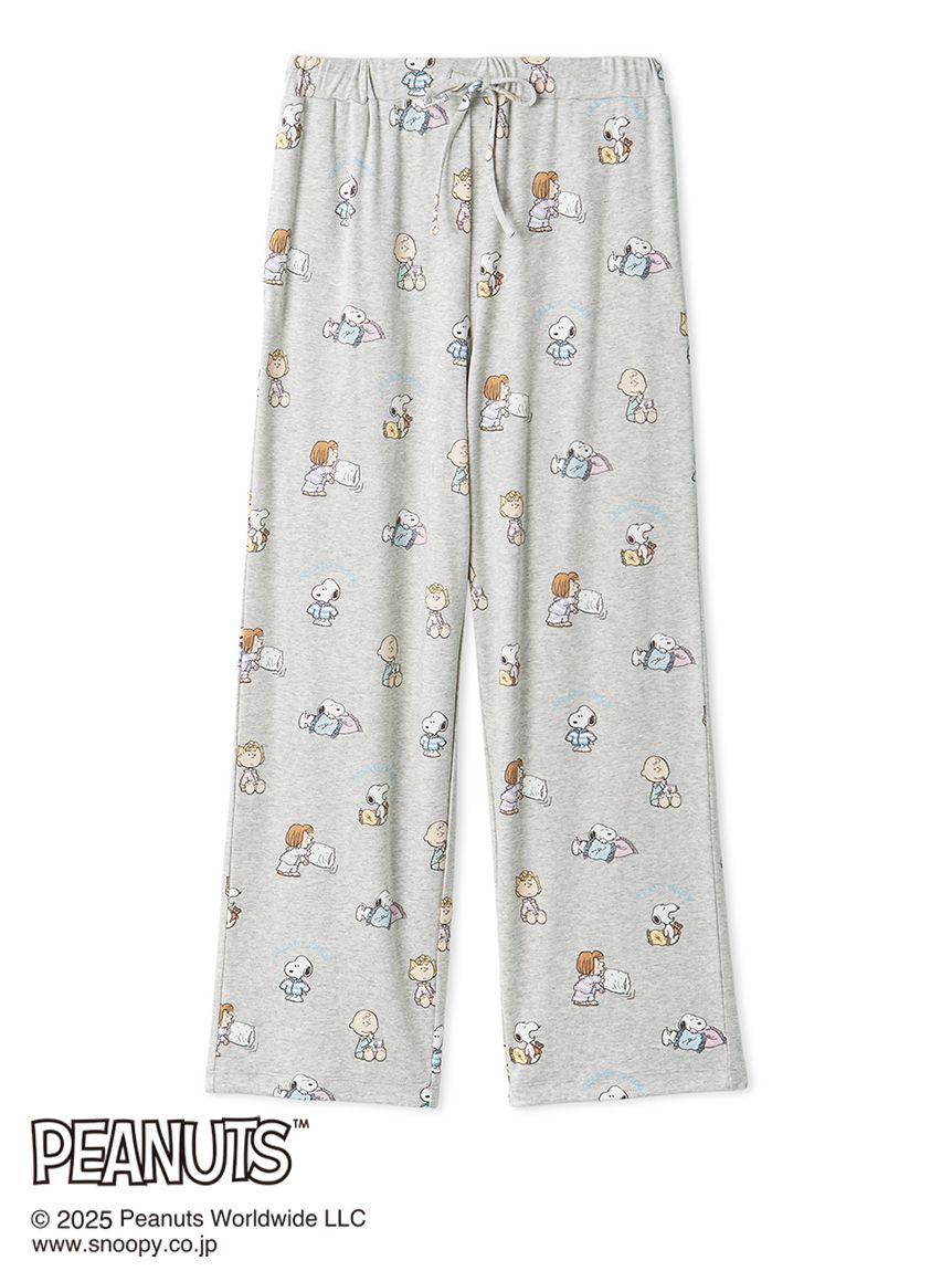 PEANUTS】【HOMME】オリジナルアート 総柄ロングパンツ(ロングパンツ