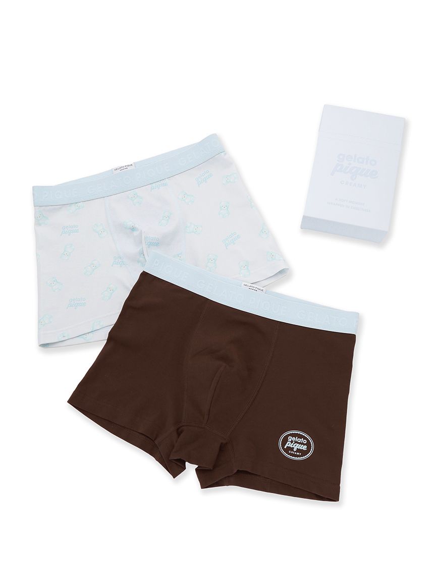 Valentine】【HOMME】ボックス付きアイスベアボクサーパンツ2枚セット