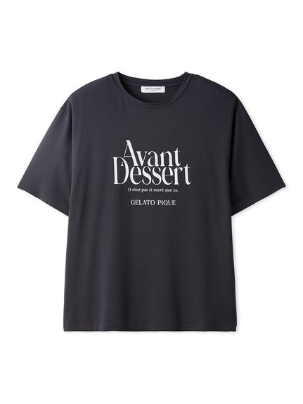 【HOMME】COOLレーヨンロゴTシャツ(DGRY-M)