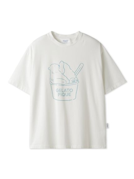 【COOL】【HOMME】しろくまワンポイントTシャツ(OWHT-M)