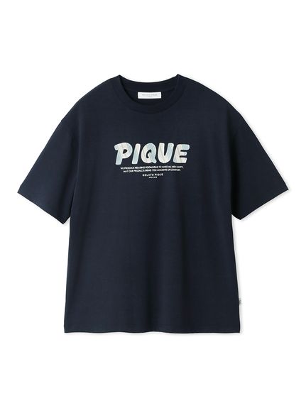 【接触冷感】【HOMME】ワンポイントロゴレーヨンTシャツ