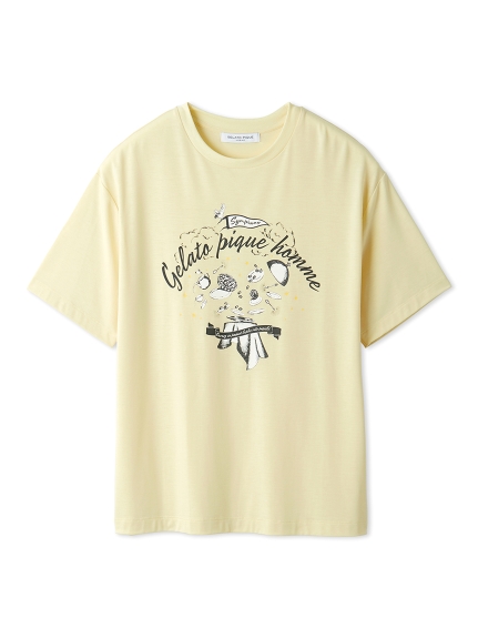 HOMME】レーヨンロゴTシャツ(カットソー・Tシャツ)｜ルームウェア・パジャマ通販のgelatopique（ジェラートピケ）公式サイト