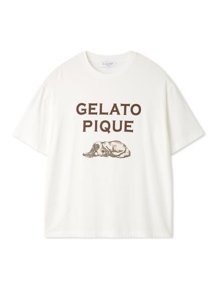 HOMME】ドッグ柄ワンポイントTシャツ(カットソー・Tシャツ)｜ルームウェア・パジャマ通販のgelatopique（ジェラートピケ）公式サイト