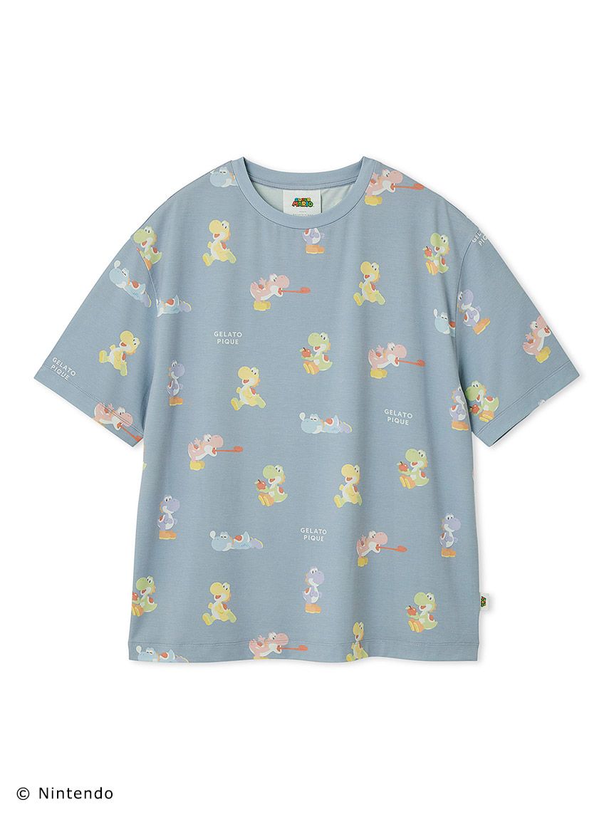 スーパーマリオ】【メンズ】 キノピオ＆ヨッシーTシャツ