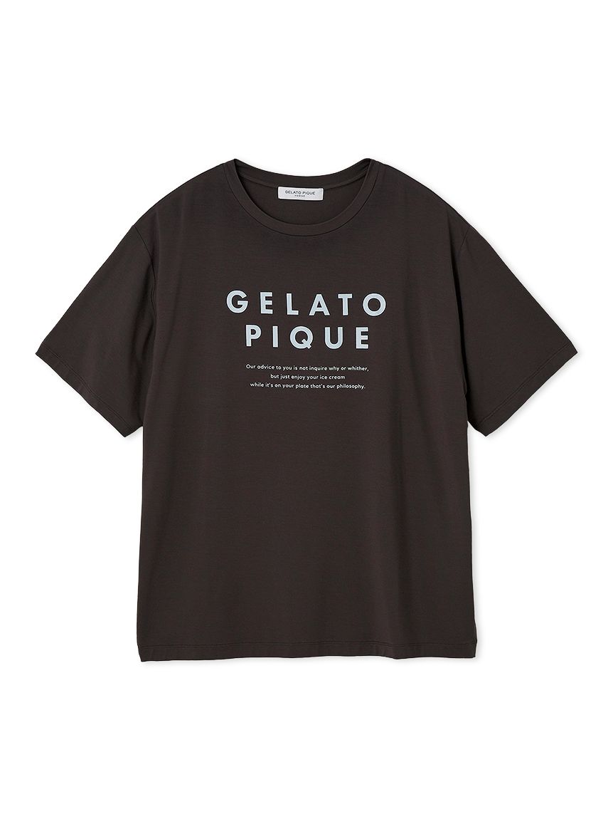 HOMME】【接触冷感】COOLレーヨンロゴTシャツ(カットソー・T