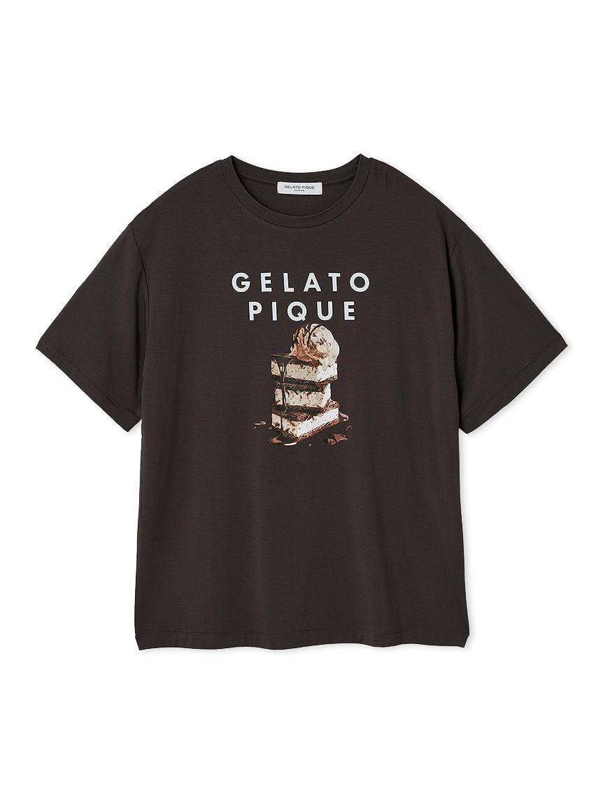 HOMME】【接触冷感】COOLレーヨンデザートロゴTシャツ