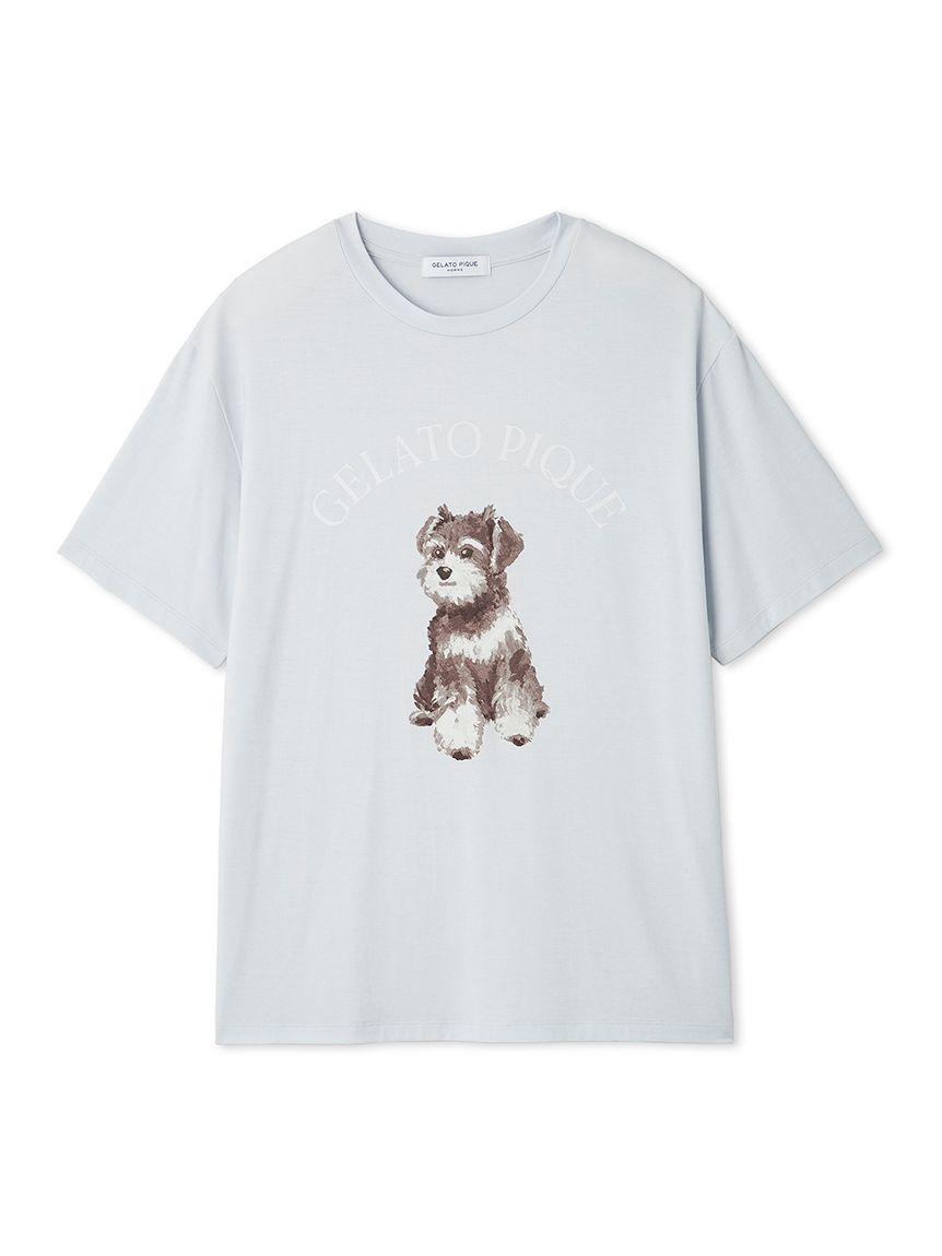 ジェラートピケ　シュナウザー オフィシャルサイト・MASH STORE限定】【HOMME】シュナウザー柄T