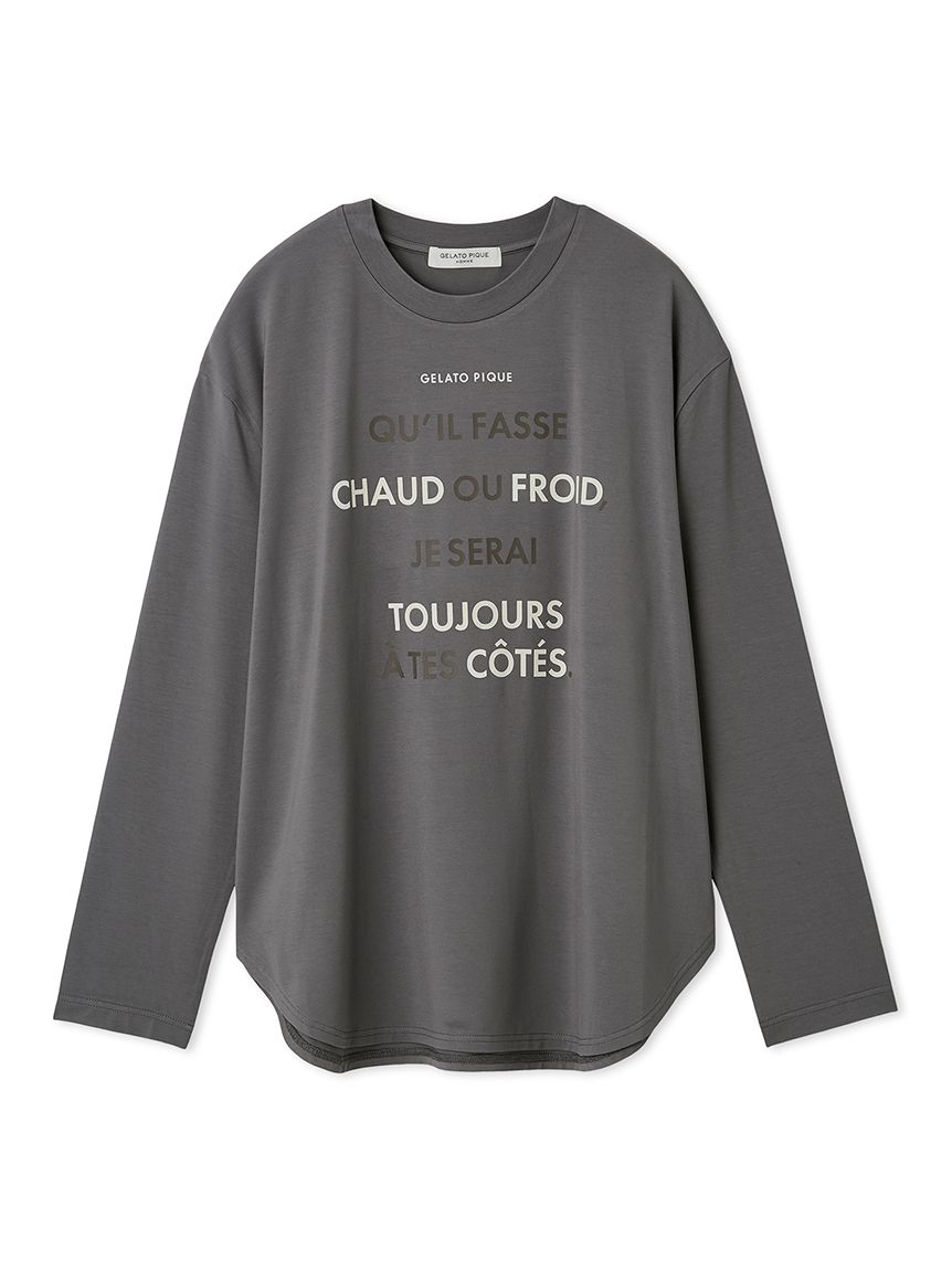 HOMME】カラーワンポイントシャツテールロンT(カットソー・Tシャツ