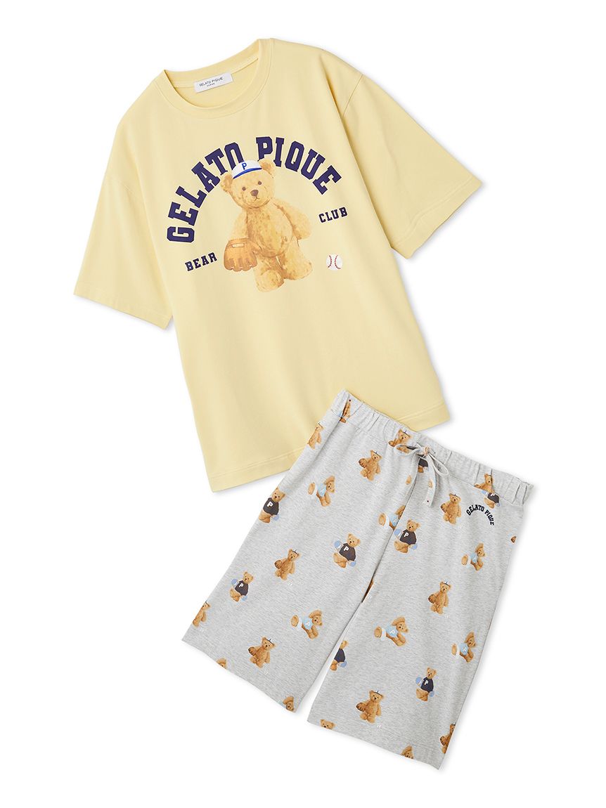 ONLINE限定】【HOMME】スポーティーベアワンポイントTシャツ＆総