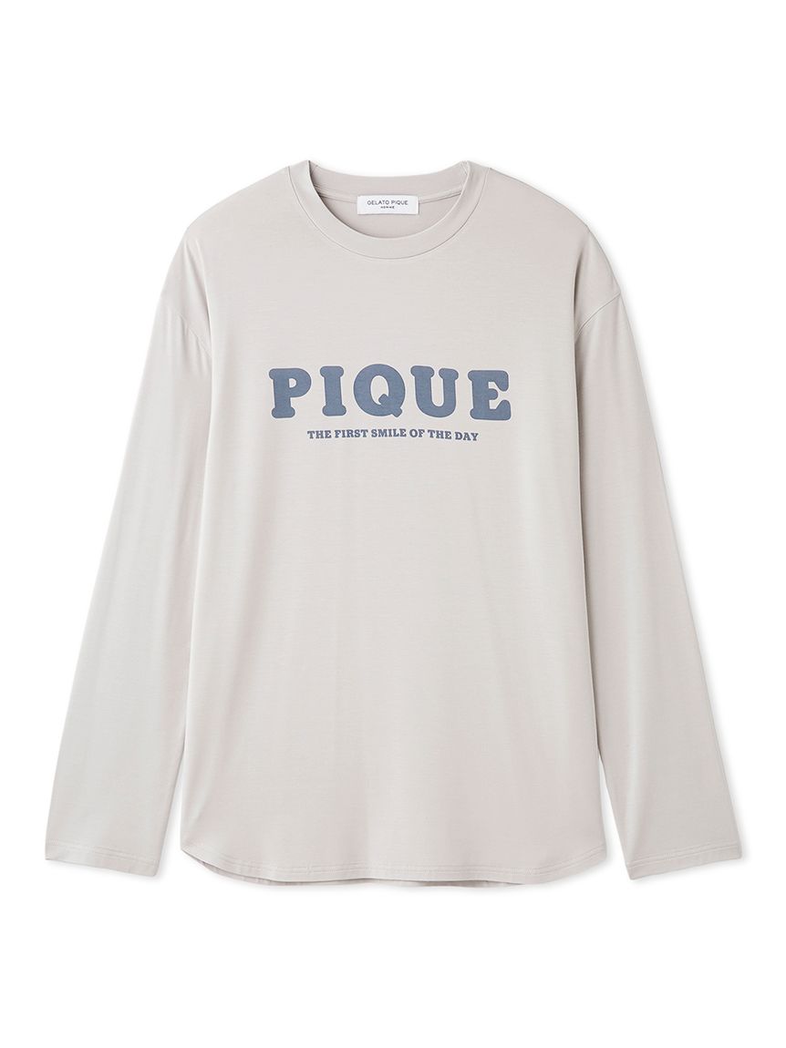 HOMME】レーヨン天竺ロゴプリントロンT(カットソー・Tシャツ)｜ルーム