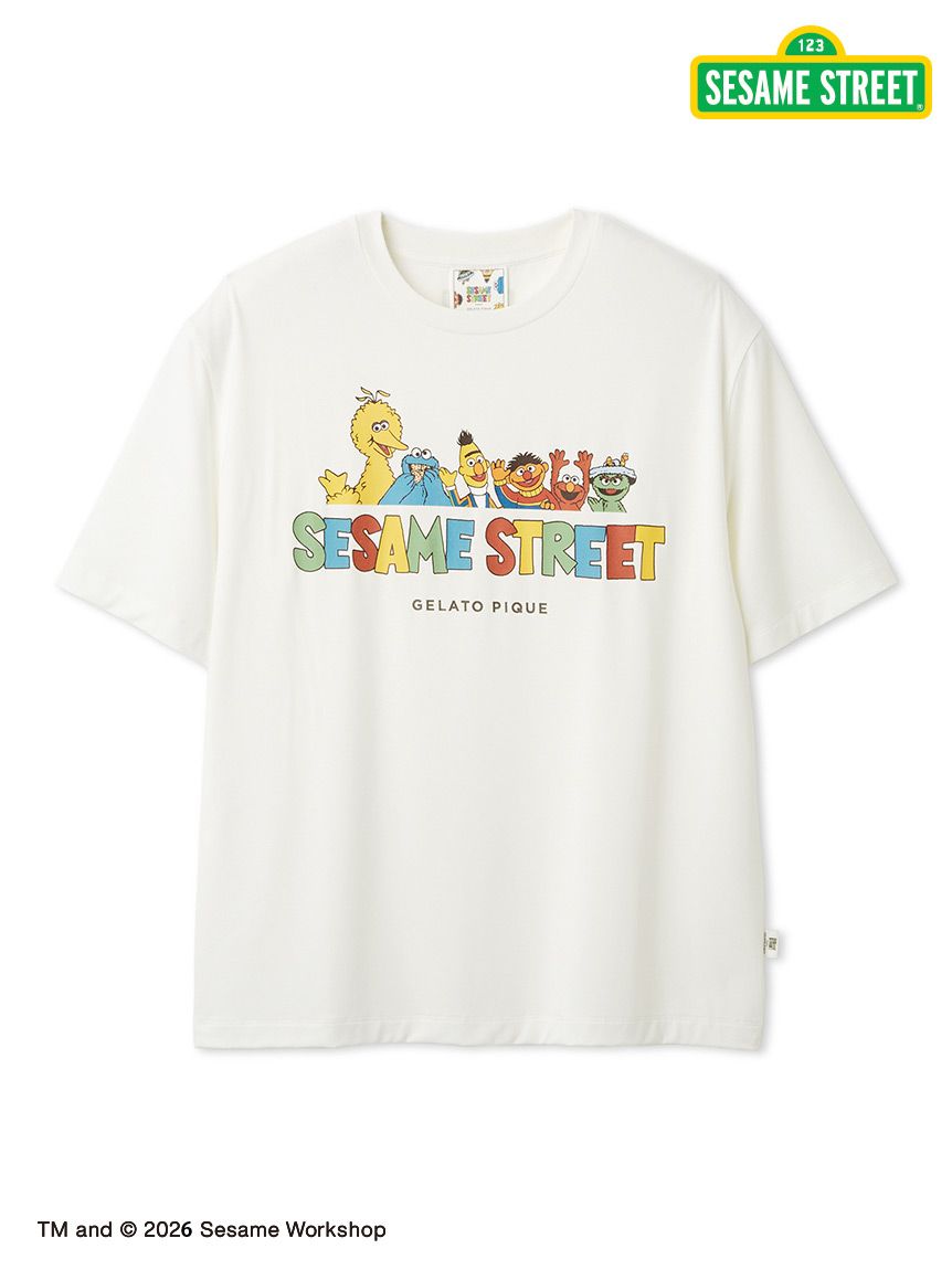 SESAME STREET】【HOMME】ワンポイントTシャツ(カットソー・Tシャツ