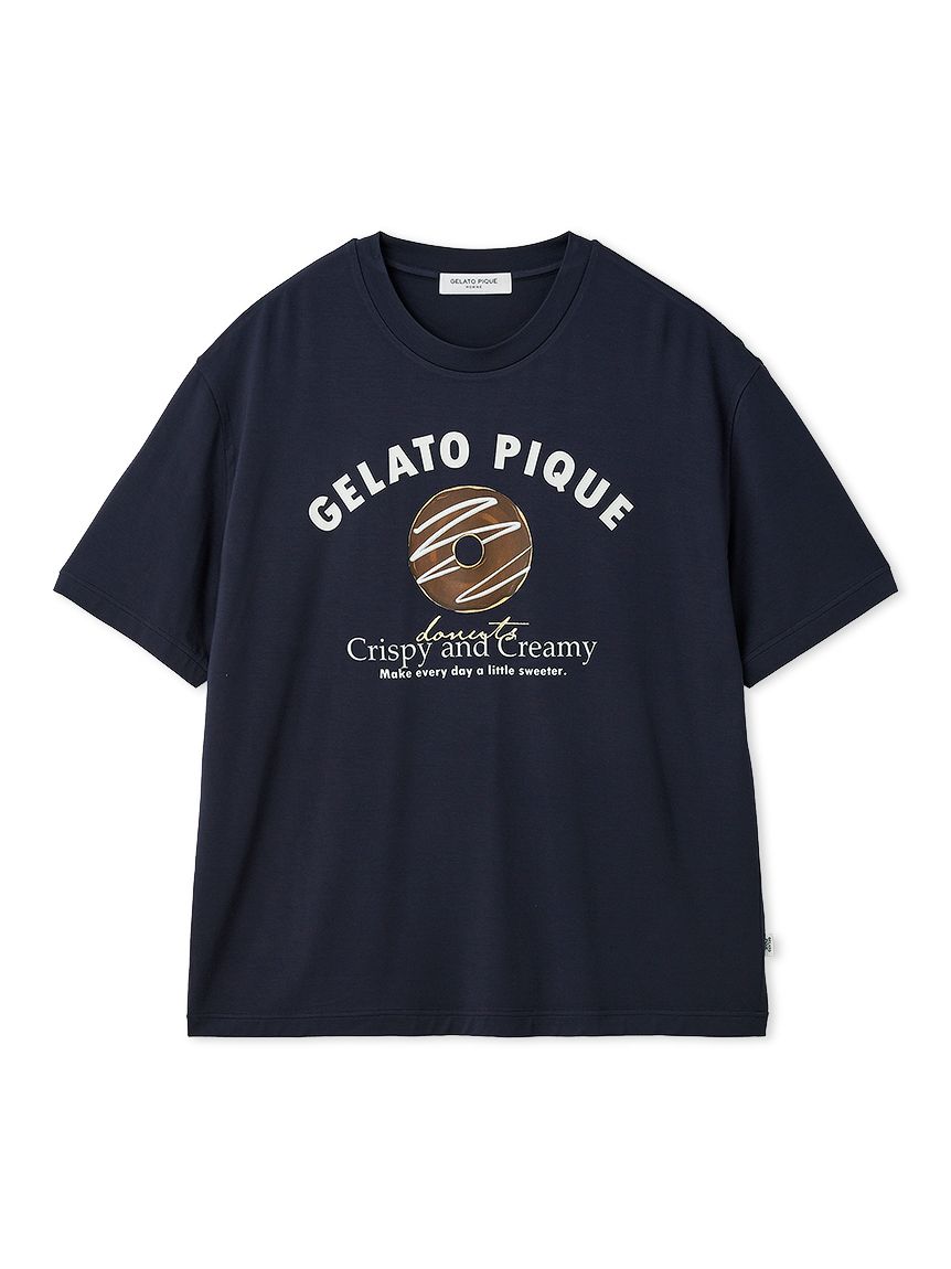 HOMME】ドーナツワンポイントプリントTシャツ(カットソー・Tシャツ