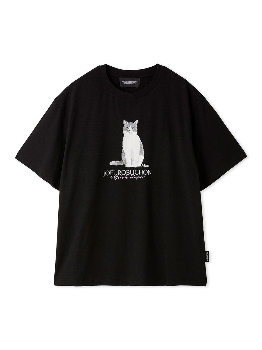JOEL ROBUCHON】【HOMME】【持続冷感】CATプリントTシャツ(カットソー