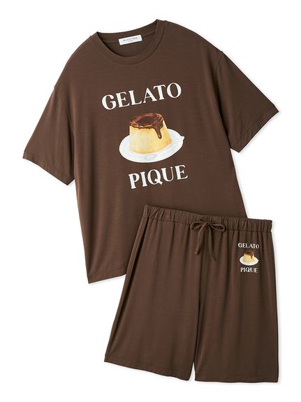 ONLINE限定】【HOMME】【接触冷感】プリンワンポイントTシャツ&ハーフ