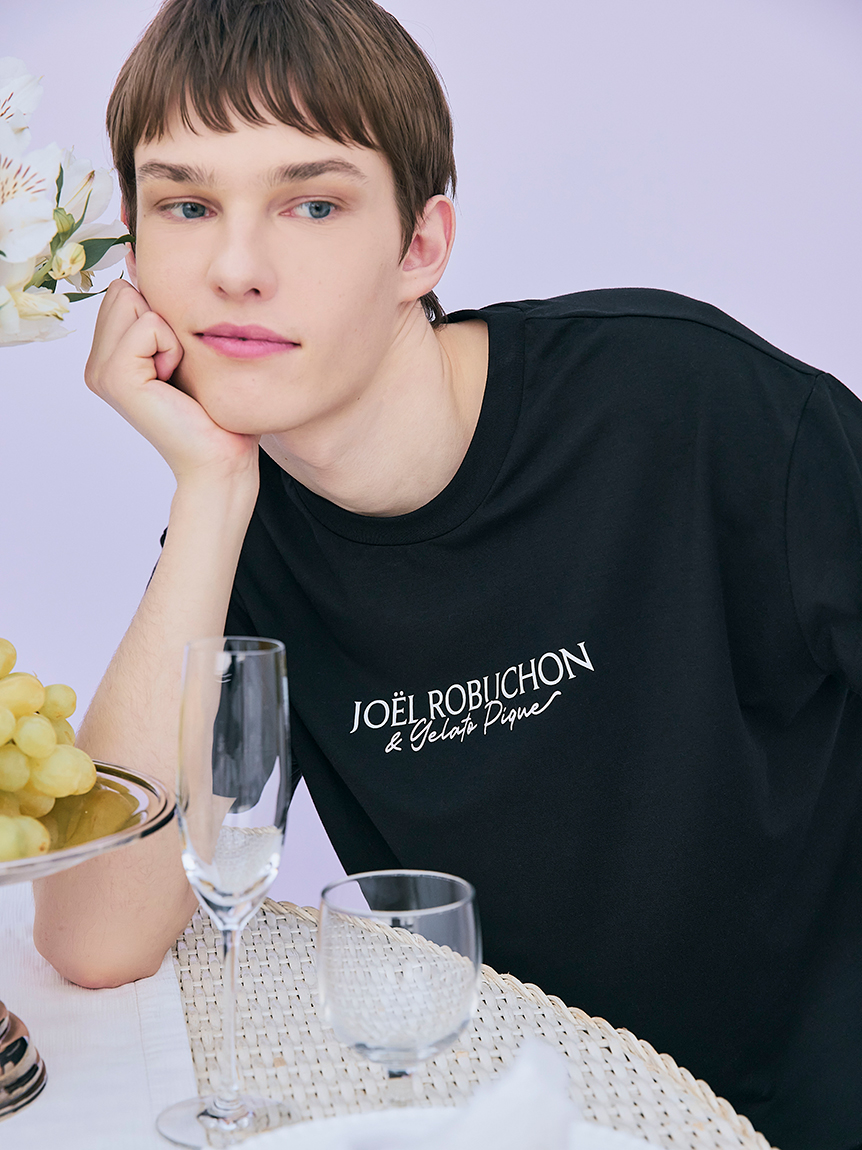 JOEL ROBUCHON】【HOMME】【持続冷感】ロゴプリントTシャツ(カットソー