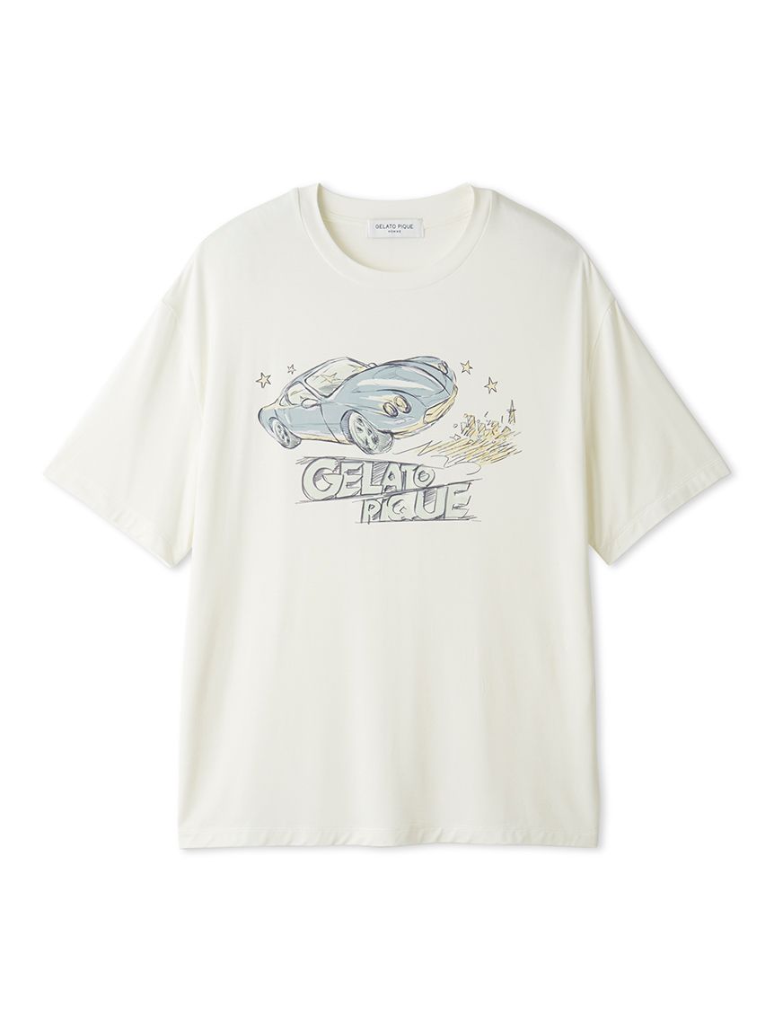 HOMME】【接触冷感】スタービークルワンポイントTシャツ(カットソー・T