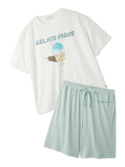 HOMME】【MINT SORBET by HEIQ MINT】【接触冷感】夏祭りワンポイントT