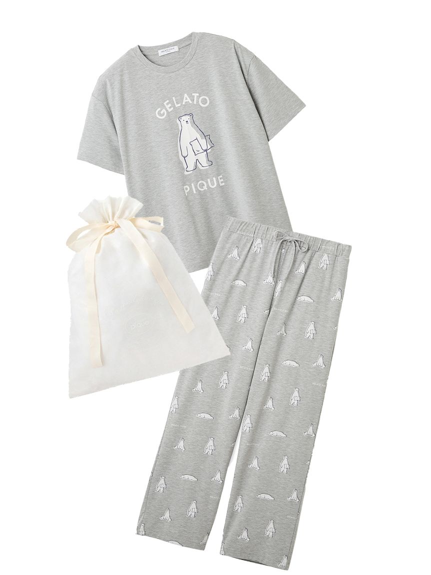ラッピング済み】【IFMC.】【HOMME】ワンポイントTシャツ&ロングパンツ