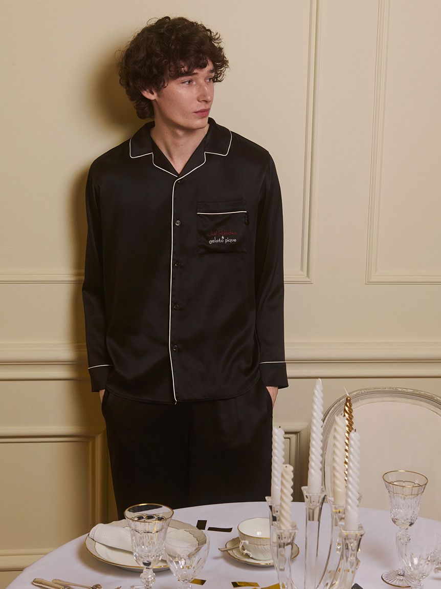 JOEL ROBUCHON】【HOMME】サテンシャツ(シャツ)｜ルームウェア