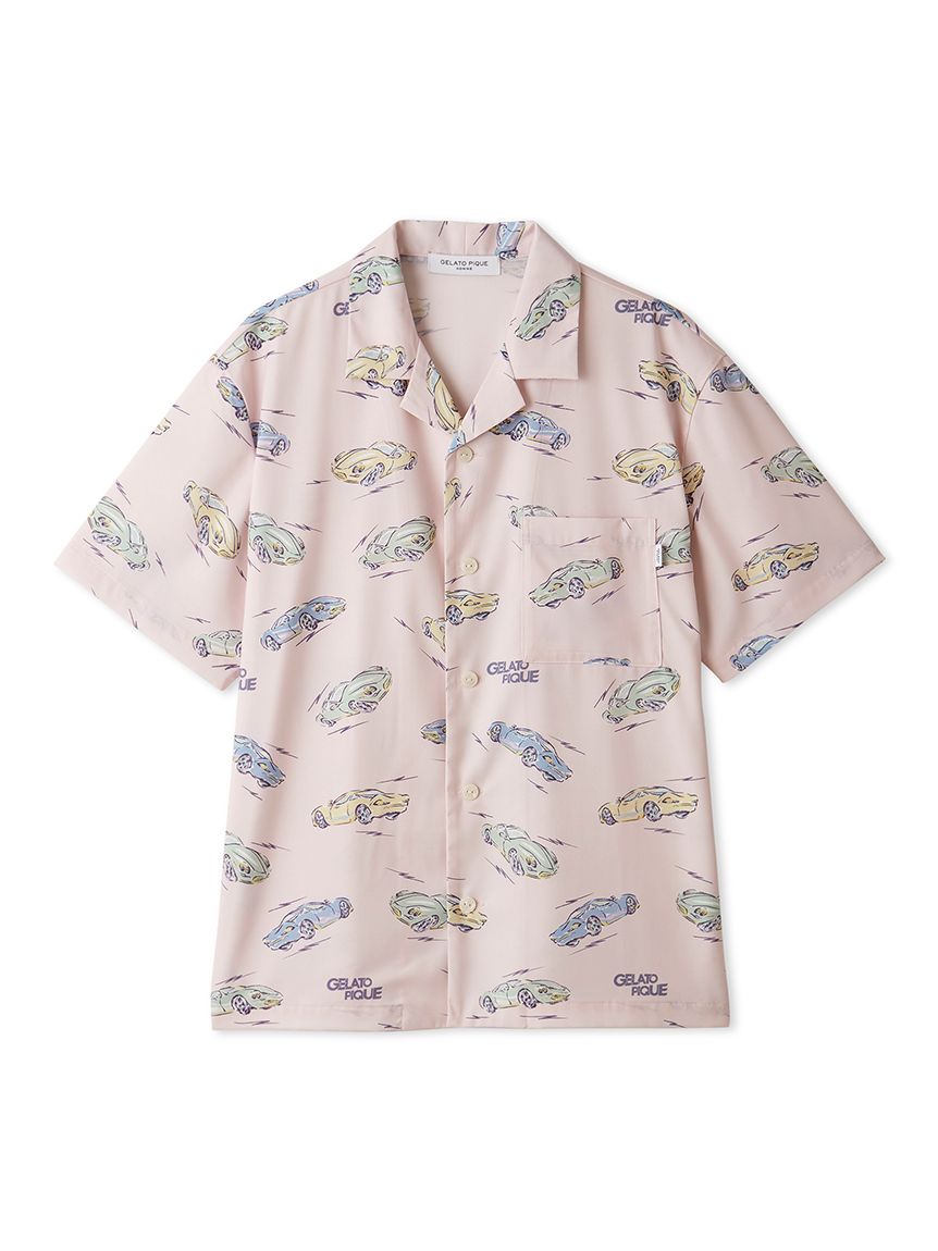 HOMME】【接触冷感】スタービークル柄シャツ(シャツ)｜ルームウェア