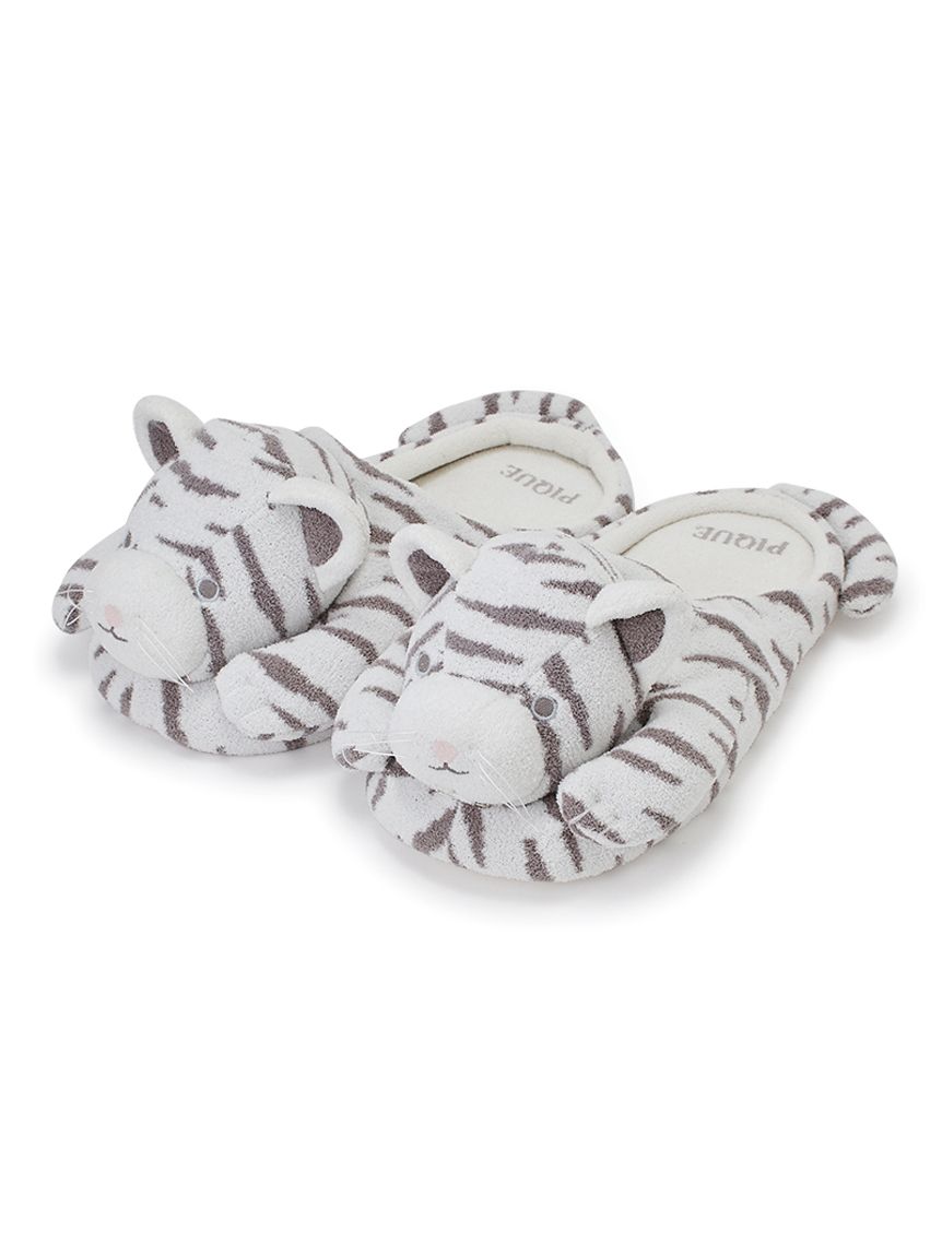 【ONLINE限定】【HOMME】ホワイトタイガールームシューズ(OWHT-F)