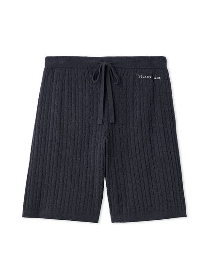 HOMME】裏パイルワンポイントロゴハーフパンツ(ハーフパンツ)｜ルーム