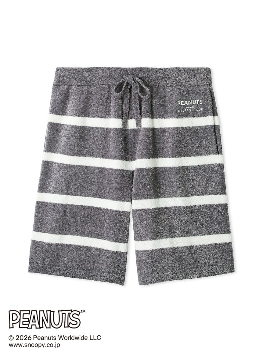 PEANUTS】【HOMME】スムーズィーボーダーハーフパンツ(ハーフパンツ
