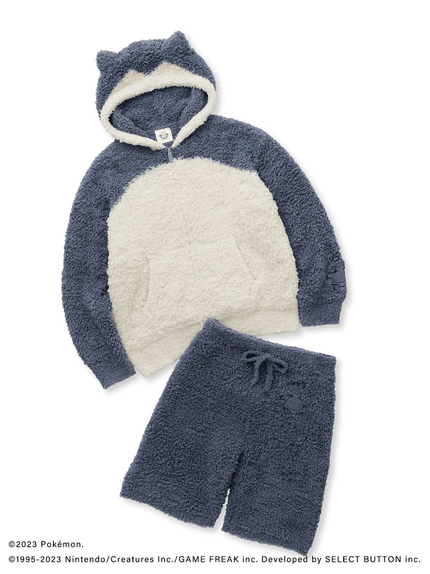 ジェラートピケ ポケモンスリープ カビゴン ポケモンスリープ】【メンズ】ジェラート カビゴンパーカ&ハーフパンツ