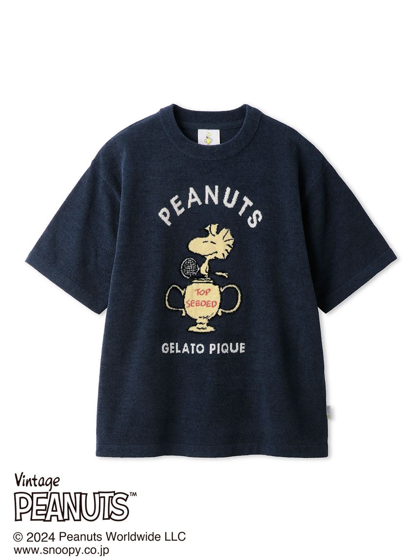 【PEANUTS】【HOMME】TENNIS ジャガードプルオーバー