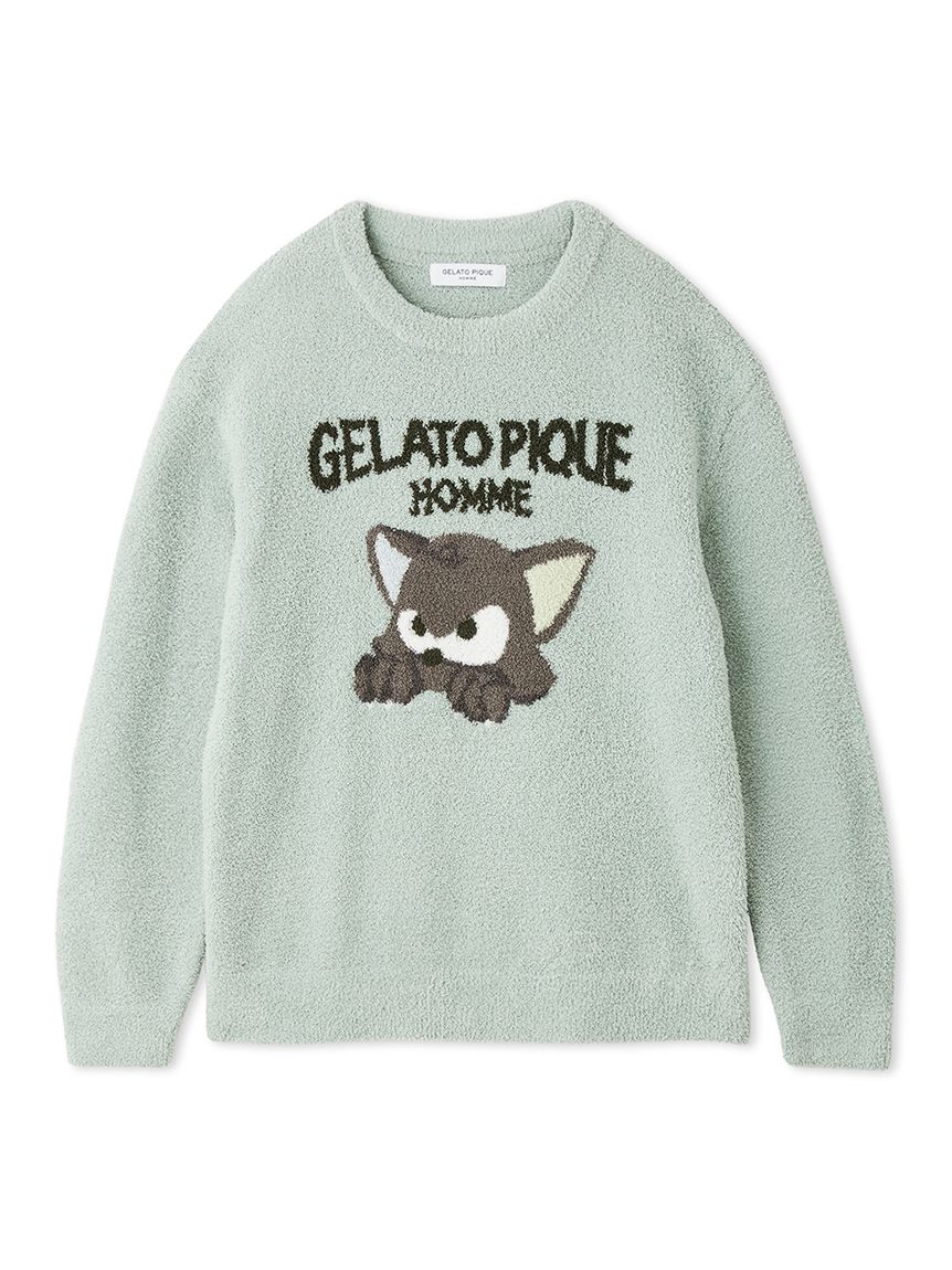 HOMME】ベビモコキャットジャガードプルオーバー(ニットプルオーバー)｜ルームウェア・パジャマ通販のgelatopique（ジェラートピケ）公式サイト