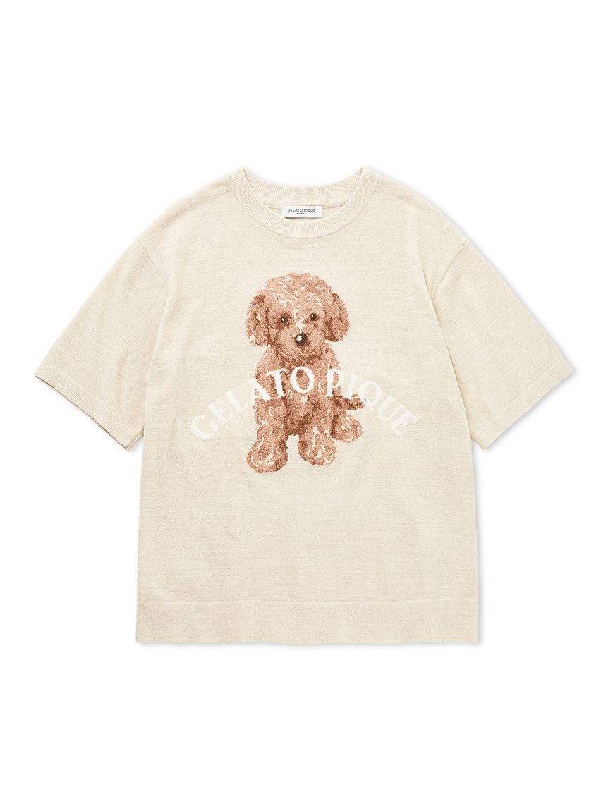 【HOMME】トイプードルジャガードプルオーバー(BEG-M)