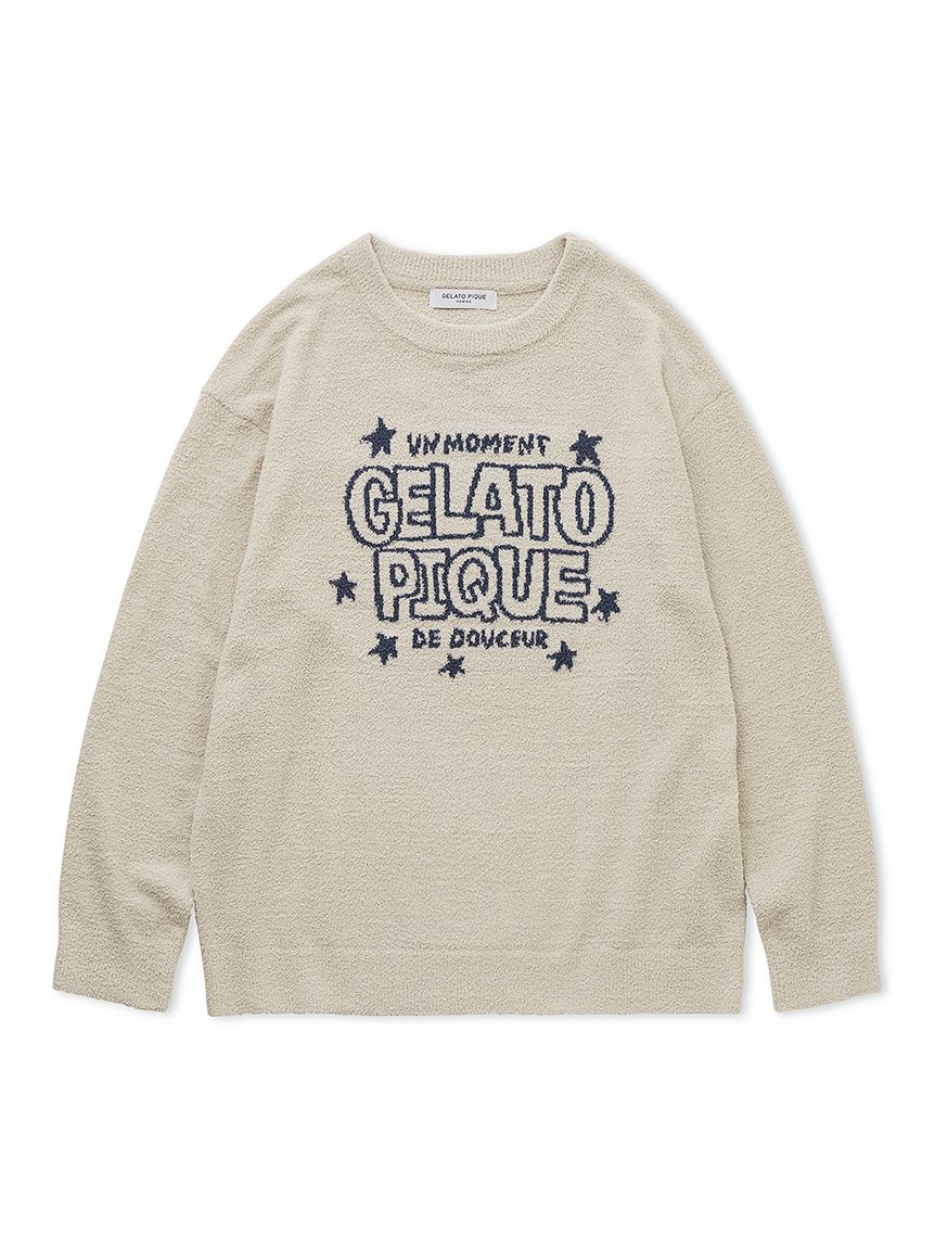 【HOMME】エアモコピケロゴジャガードプルオーバー(BEG-M)
