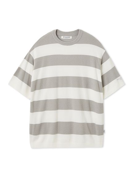 HOMME】スムーズィーlite2ボーダープルオーバー(ニットプル