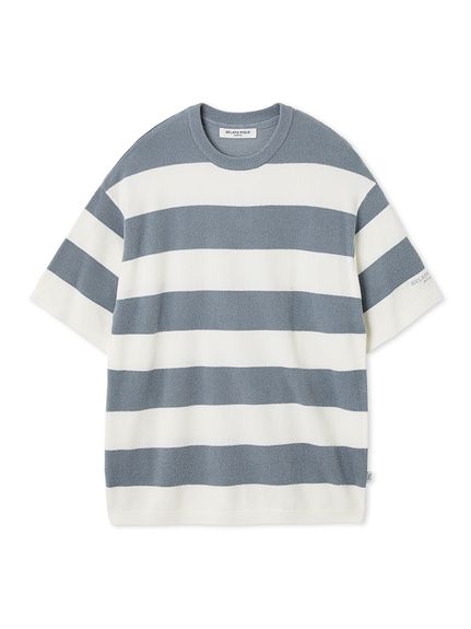 Amazon | [ジェラート ピケ] パウダーメランジボーダープル