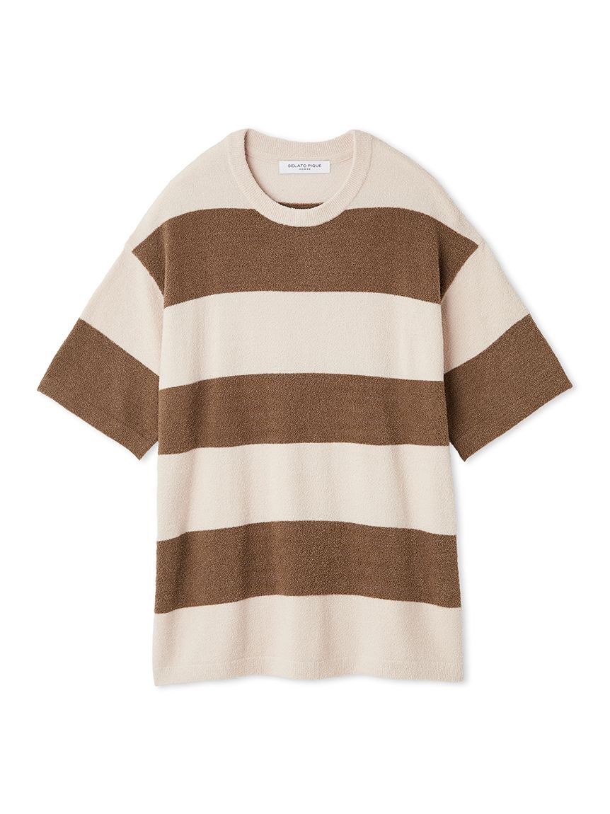 【HOMME】ジェラート2ボーダープルオーバー＆ロングパンツSET Amazon | [ジェラート ピケ] HOMMEジェラート2ボーダープル