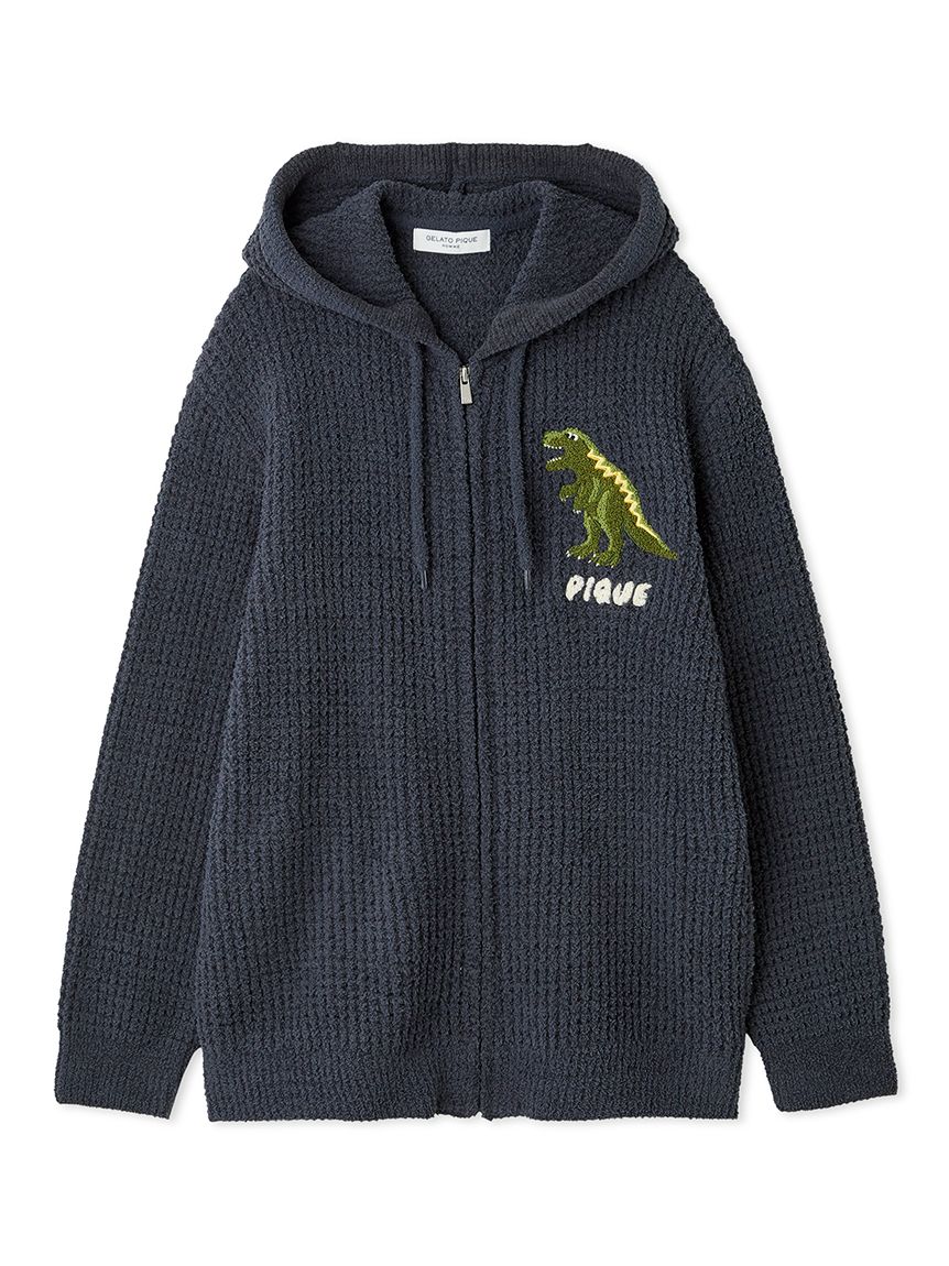 HOMME】ワッフルダイナソーパーカ(パーカ)｜ルームウェア