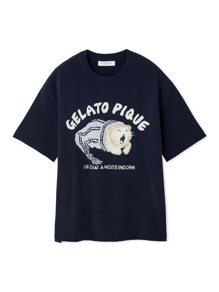 リン 　gelato pique　CAT ジャガードプルオーバー Amazon | ジェラートピケ gelato pique レディース ツイン