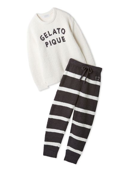 新品　未使用品　gelato pique ペア柄リプロンルームウェアセット すぐ届く☆gelato pique ペアできる♪ ルームウェア 上下セット